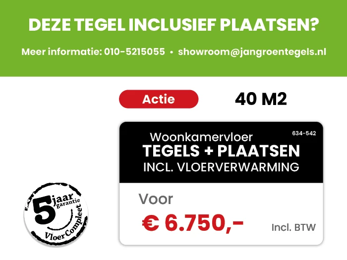 Vloertegel Feroe Greige 100x100 | 634-542 | Jan Groen Tegels