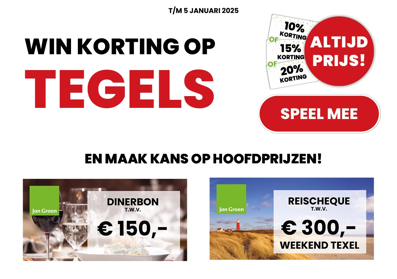 SPEEL MEE EN WIN KORTING!